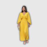 Serelina | Plisszírozott Elegancia Maxi Ruha