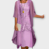 Marilla - Elegáns Két Részes Chiffon Ruha