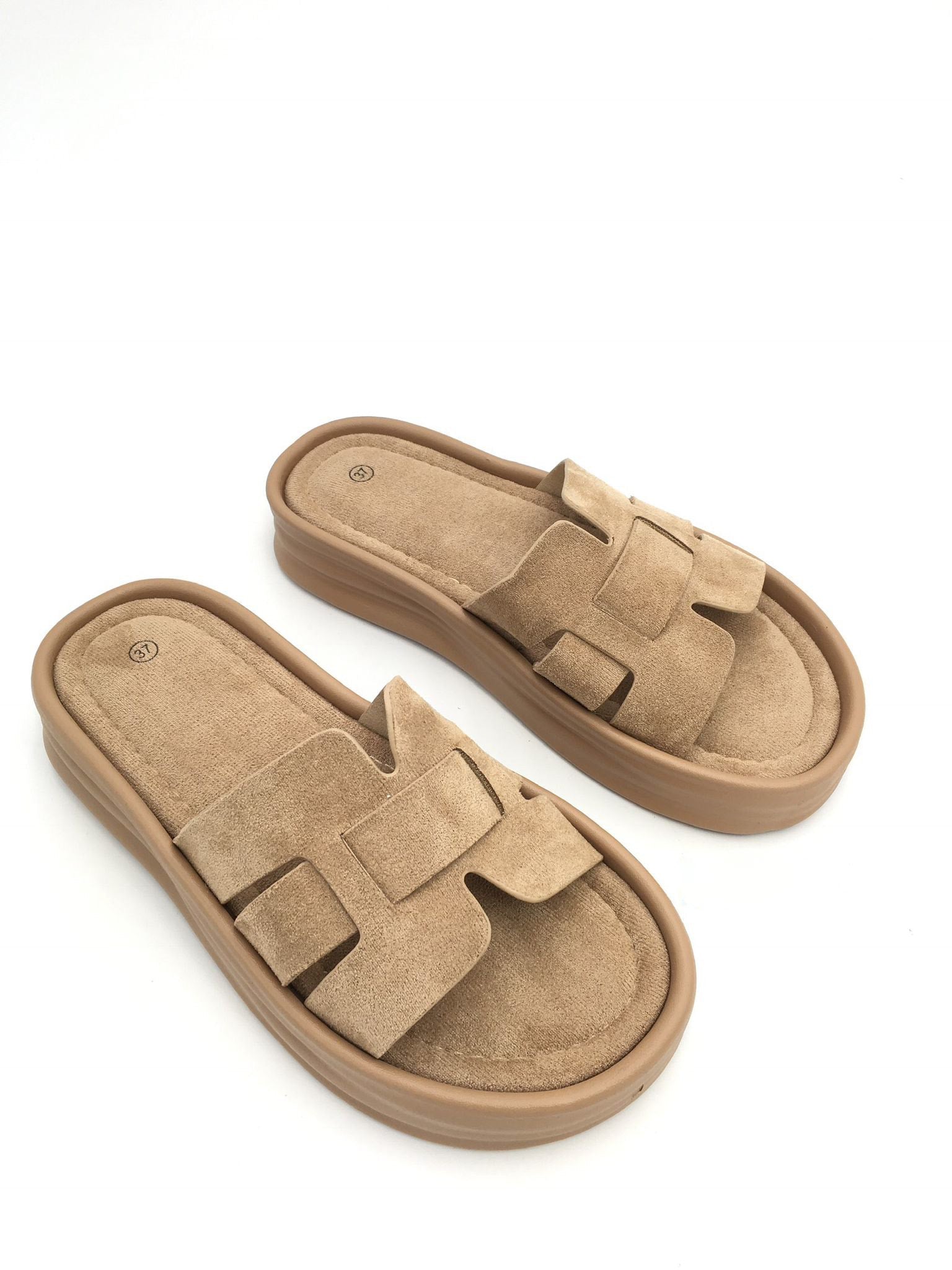 Merle | Khaki női papucs párnázott talpbetéttel