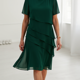 Linda | Elegáns Kényelem Ráncolt Ruha