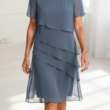 Linda | Elegáns Kényelem Ráncolt Ruha