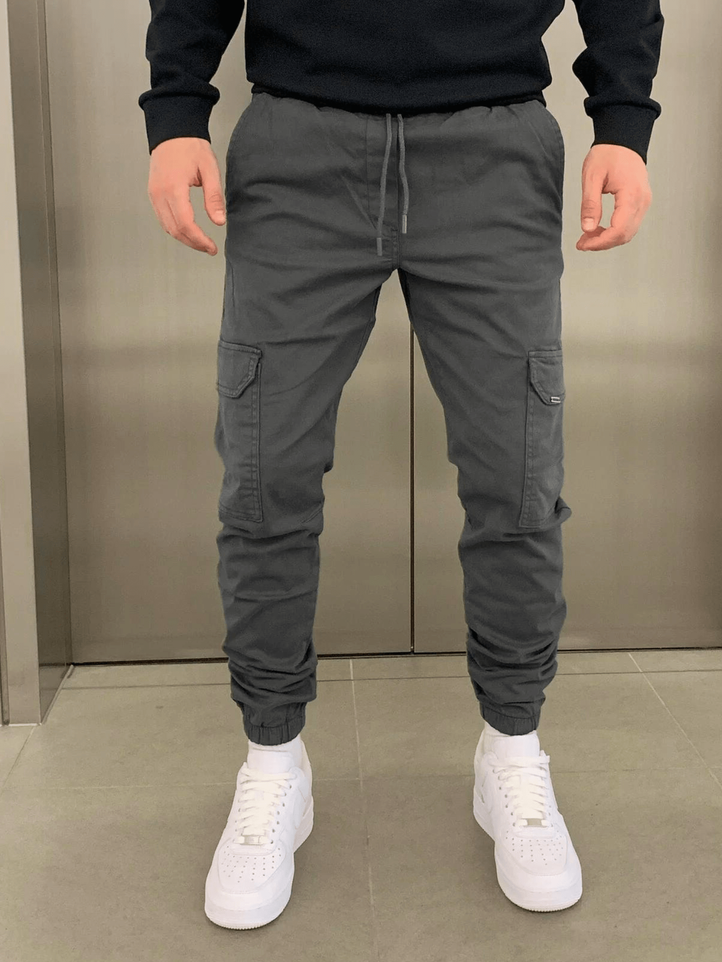 Cargo Jogger Fit – szürke