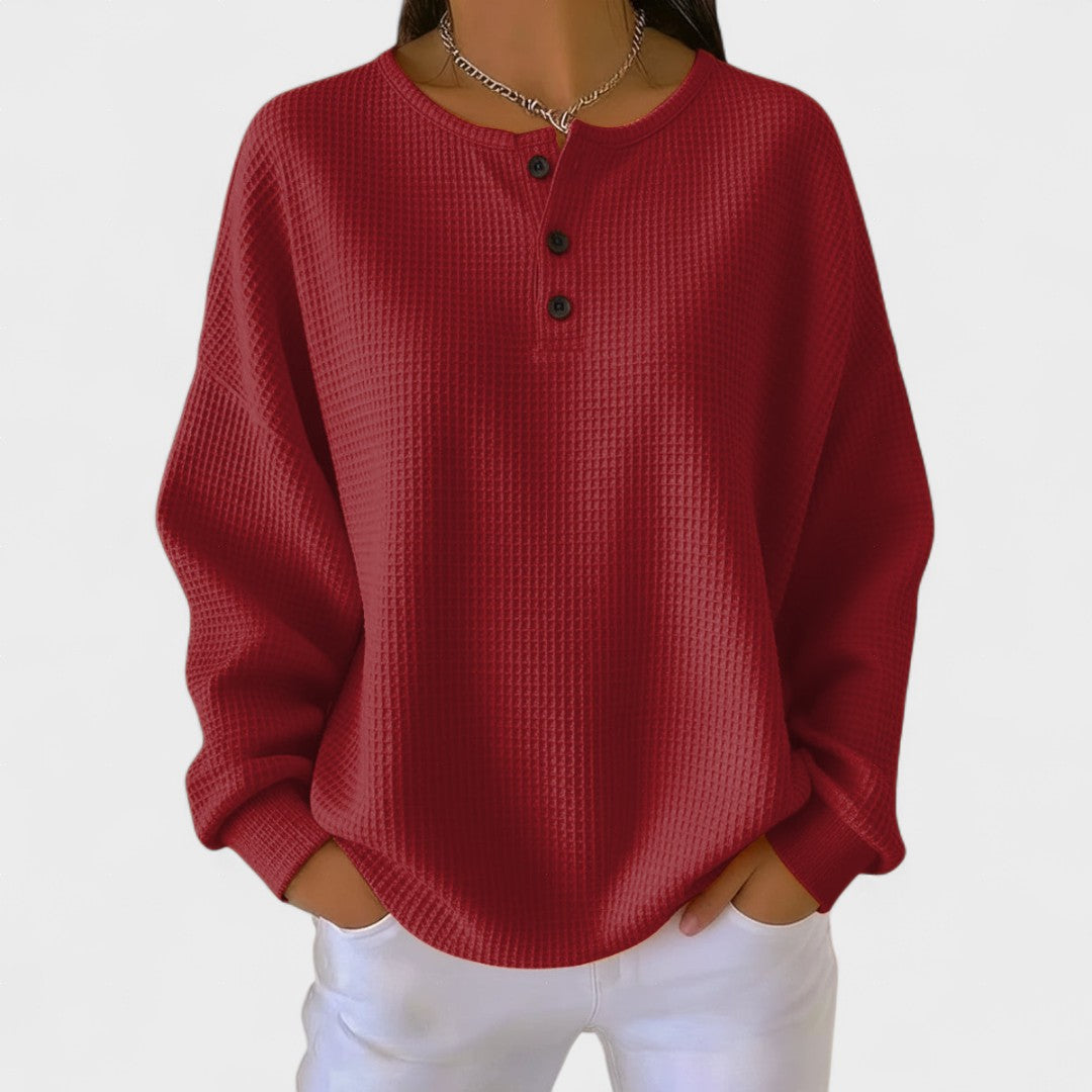 Piper | Kényelmes Waffle Knit Henley