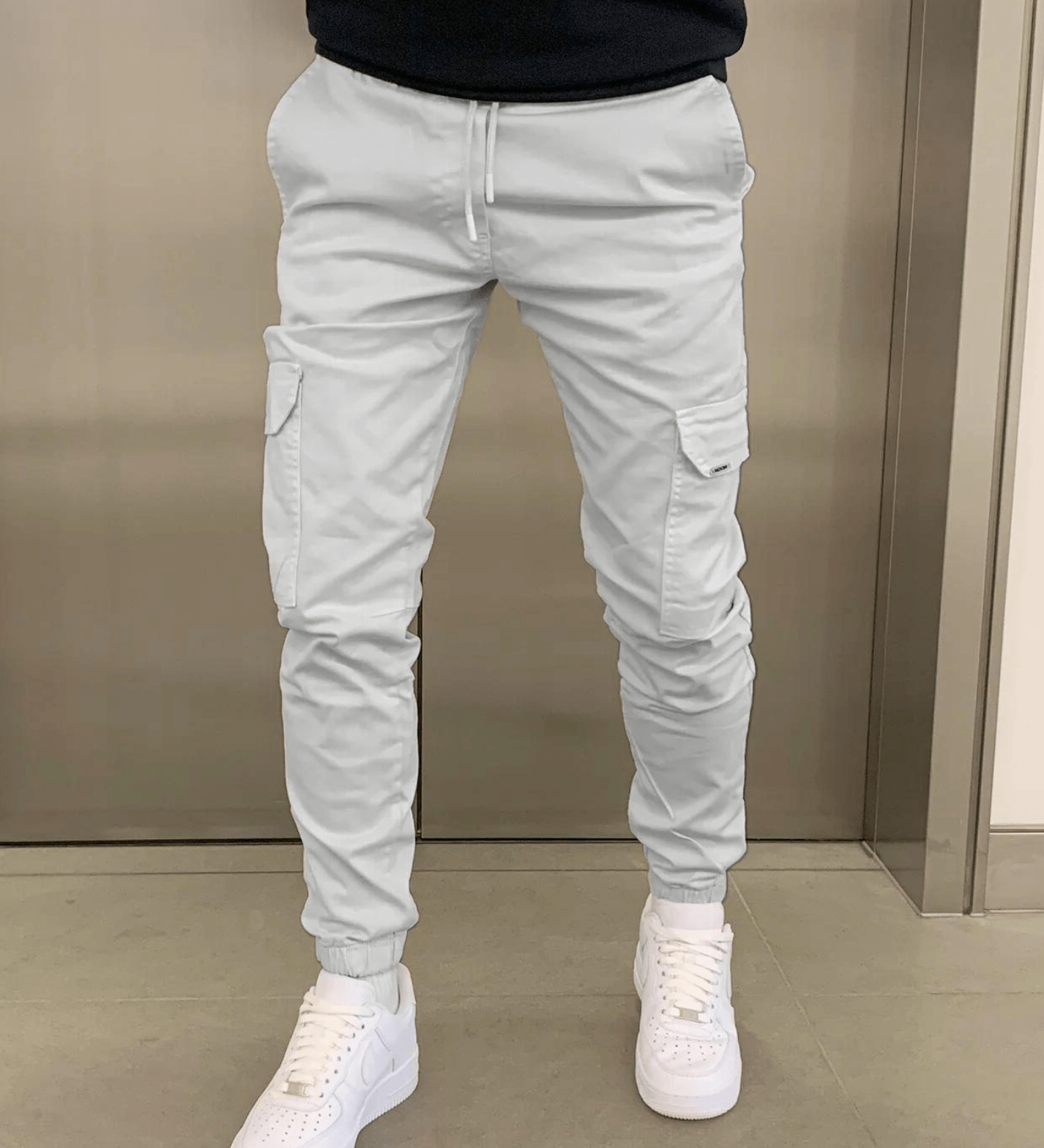 Cargo Jogger Fit – világosszürke