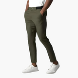 Férfi Slim Fit Chino Nadrág – Modern Stílus a Mindennapi és Üzleti Használatra – zöld