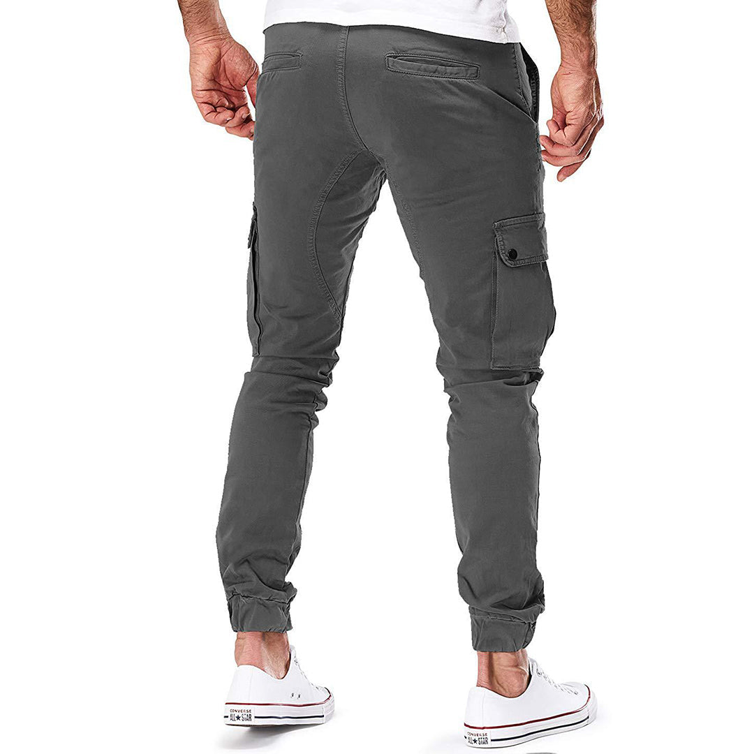 Férfi Cargo Joggingnadrág – Modern Streetwear Szabadidőnadrág Zsebekkel és Rugalmas Derékkal