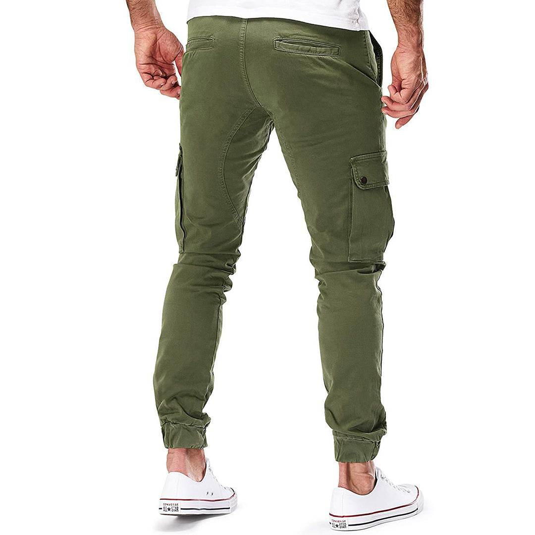 Férfi Cargo Joggingnadrág – Modern Streetwear Szabadidőnadrág Zsebekkel és Rugalmas Derékkal