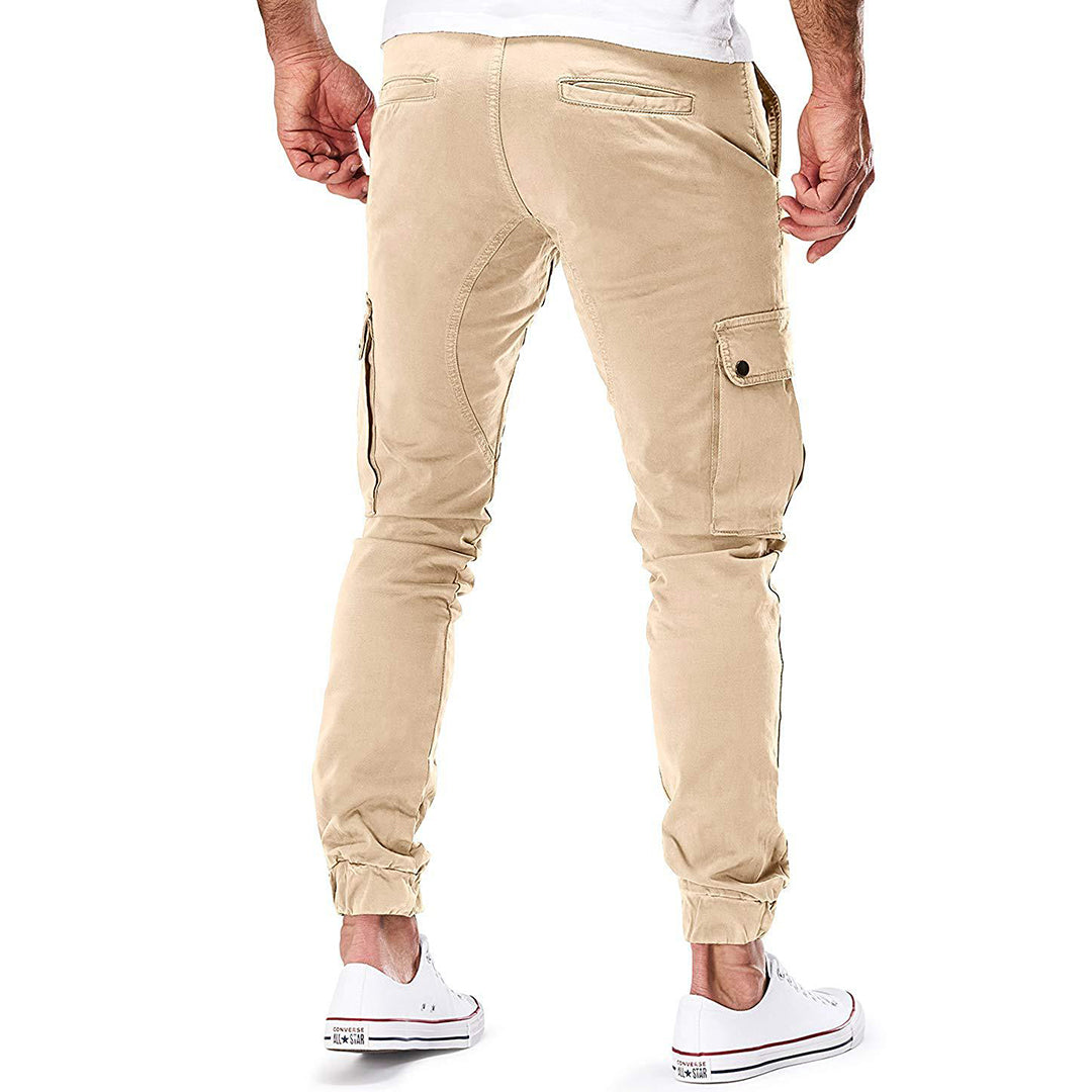 Férfi Cargo Joggingnadrág – Modern Streetwear Szabadidőnadrág Zsebekkel és Rugalmas Derékkal