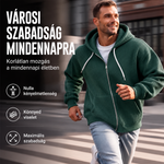Quentin | Férfi kapucnis pulóver oldalsó cipzárral