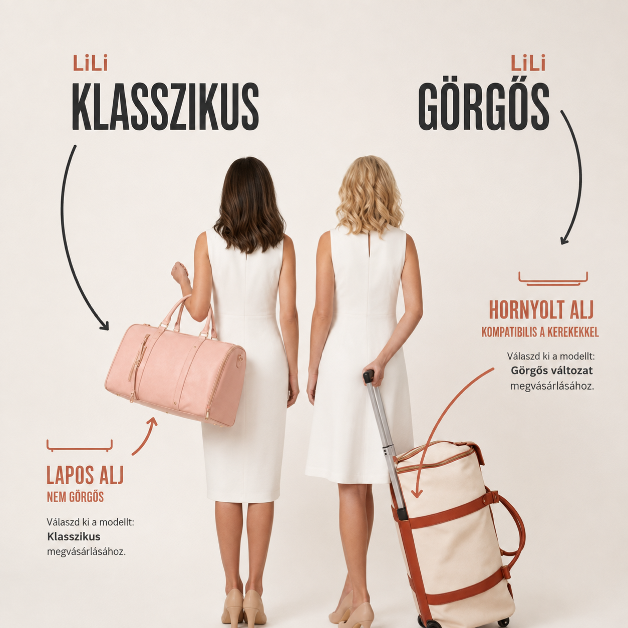 Lili | Női táska belső rekeszekkel