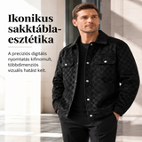 Ruben | Férfi kabát velúr hatású felülettel