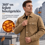 Ruben | Férfi kabát velúr hatású felülettel