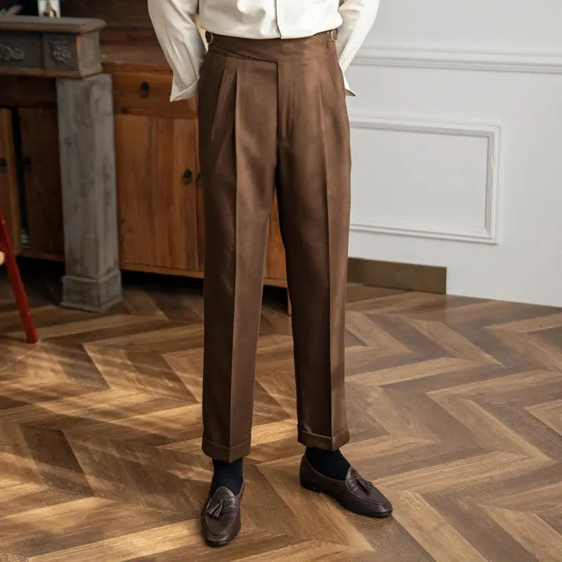 Faltengürtelhose – s