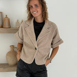 Cropped Teddy Blazer