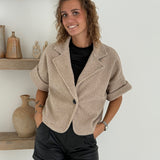 Cropped Teddy Blazer