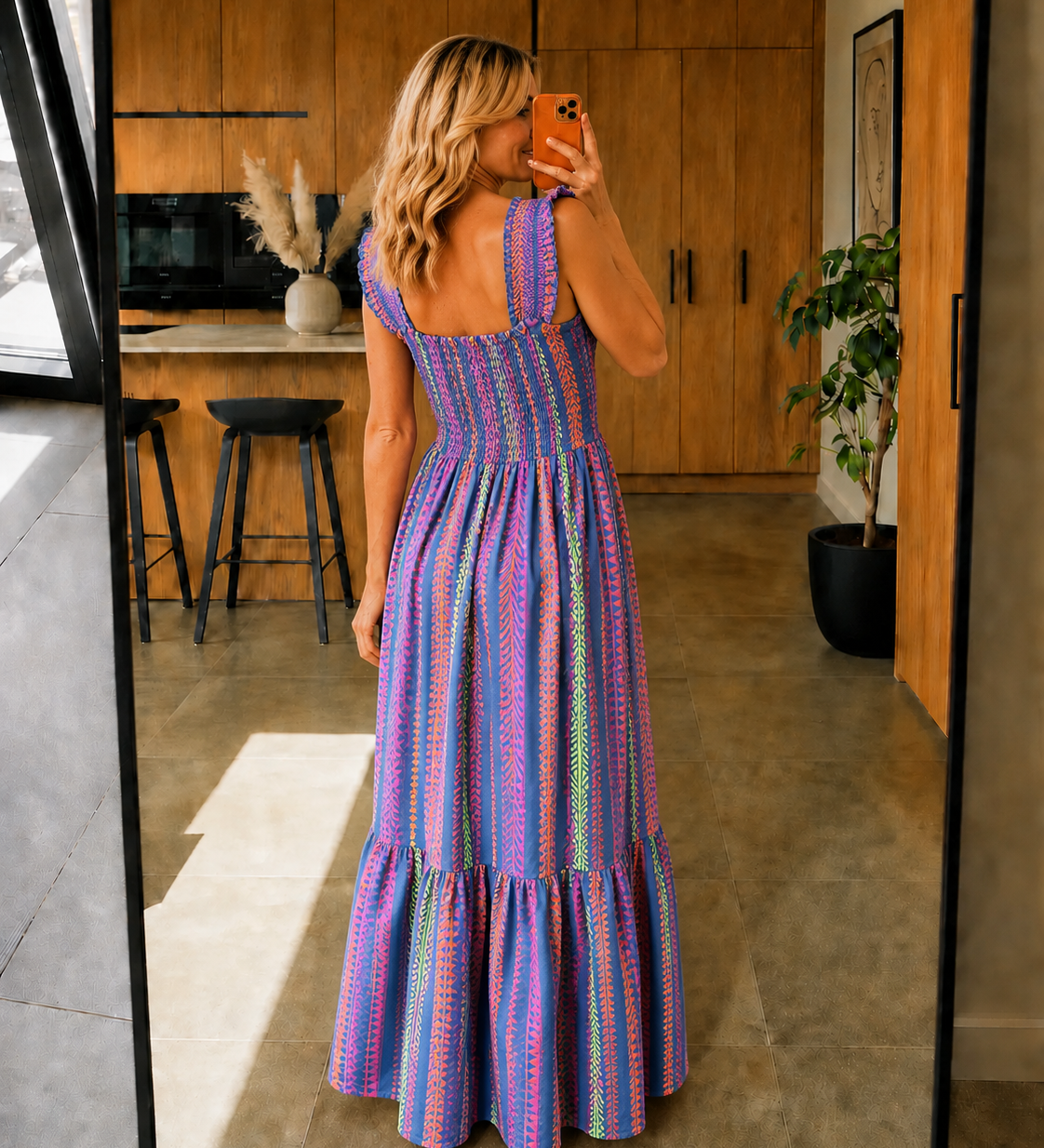 Olinda | Kék maxi ruha