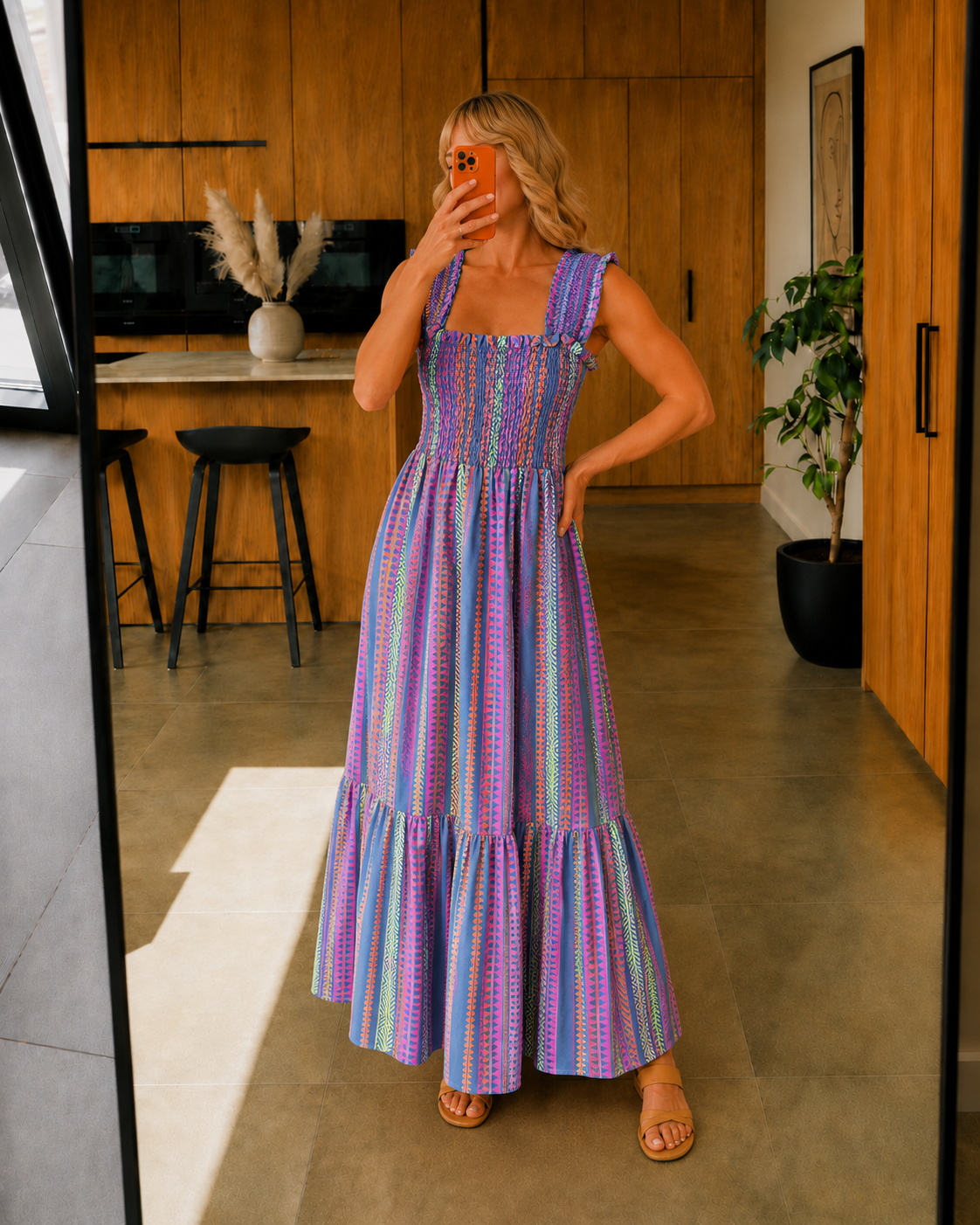 Olinda | Kék maxi ruha