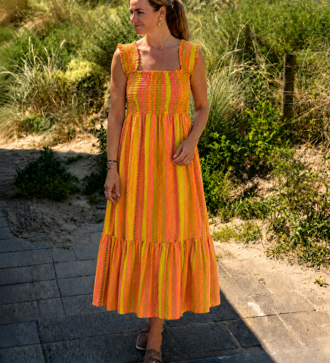 Hella | Sárga maxi ruha