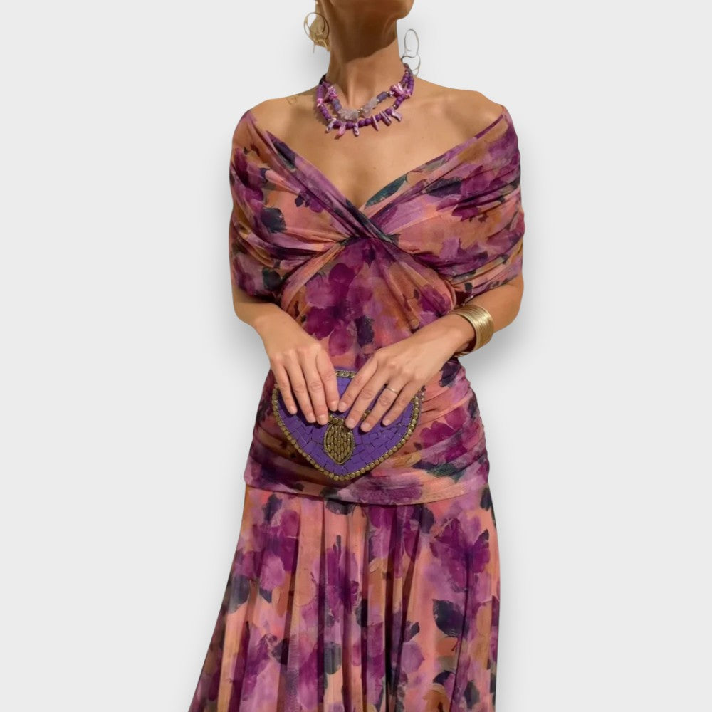 Malia | Elegáns Ruha V-nyakkal