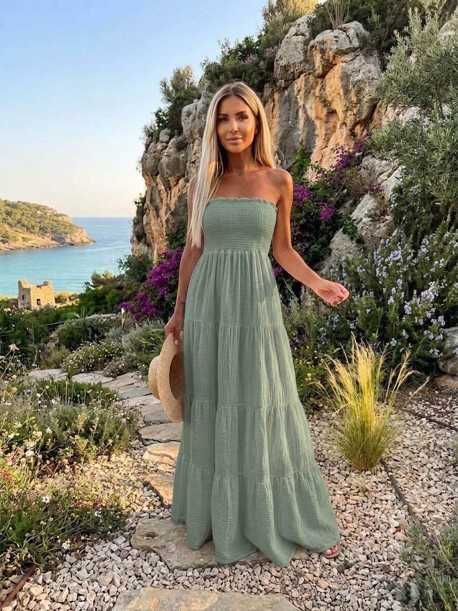 Verity | Maxi ruha ujjatlan fazonnal