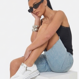Hania | Fehér női sportcipő oldalsó cipzárral