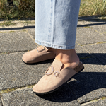 Ellery | Khaki női mokaszin belebújós kialakítással