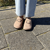 Ellery | Khaki női mokaszin belebújós kialakítással