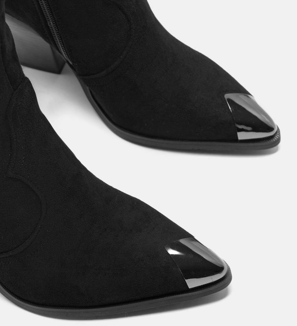Nell | Női magas szárú csizma velúr hatású felülettel