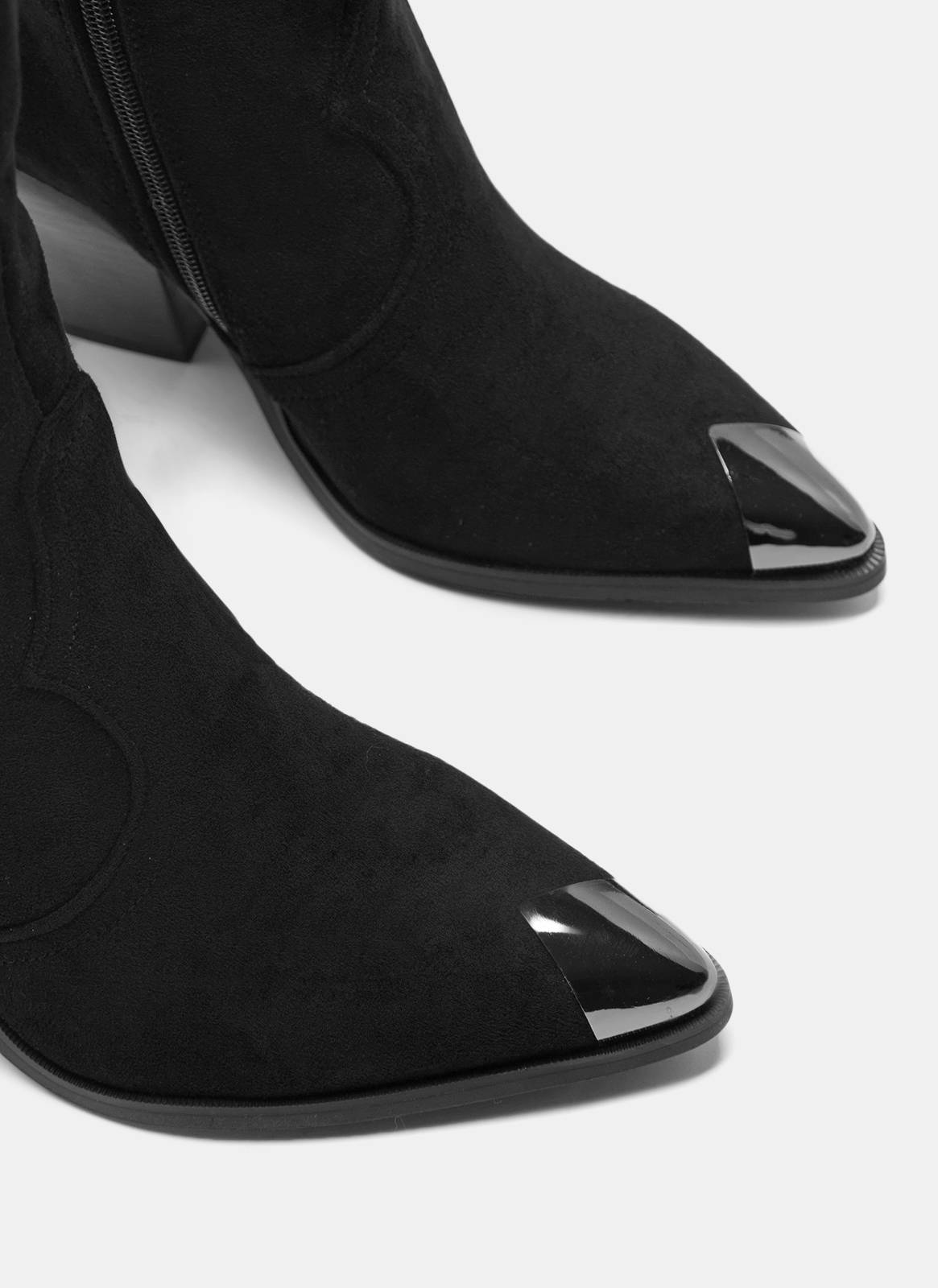Nell | Női magas szárú csizma velúr hatású felülettel