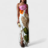 A Zafír - Elegáns Patchwork Maxi Ruha