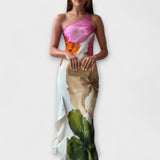 A Zafír - Elegáns Patchwork Maxi Ruha