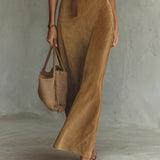 Solaire Suede™ | Elegáns Vintage Maxi Ingruha