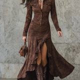 Sable Western Ruffle Hem Maxi Ruha