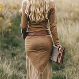 Sierra Western Fringe Zip Midi Ruha