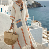 Caftan Ruha "Alix" – Narancs és Kék Oiából