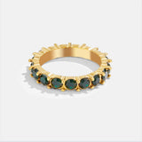Emerald Beauty 18K Kristály Gyűrű