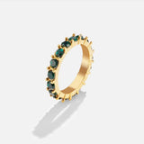 Emerald Beauty 18K Kristály Gyűrű