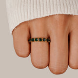 Emerald Beauty 18K Kristály Gyűrű