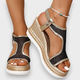 Léa | Elegáns ortopéd slip-on szandál nőknek, wedge sarokkal