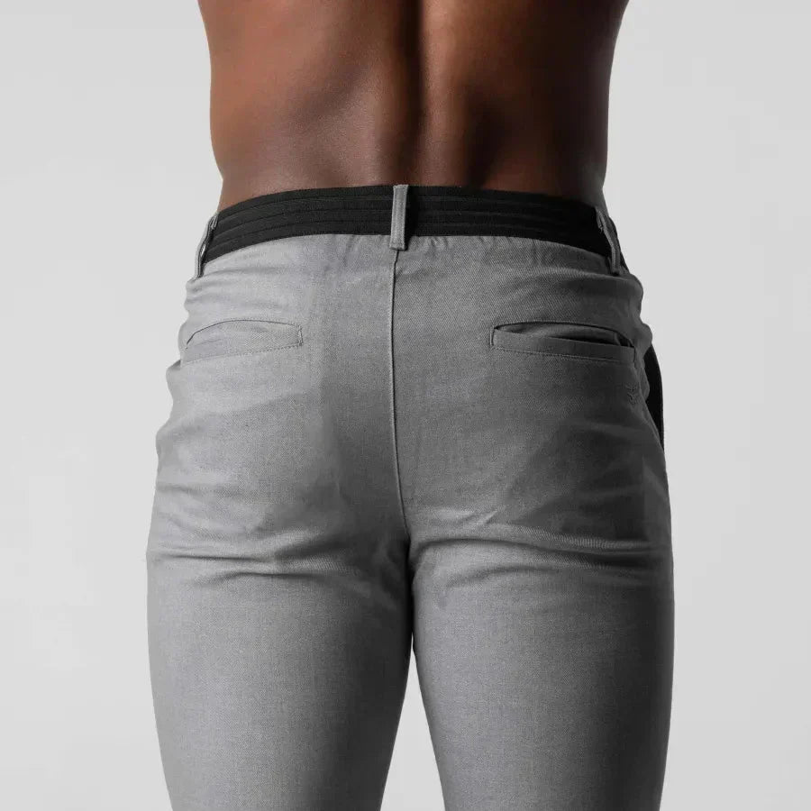 Férfi Slim-Fit Chino Nadrág