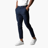 Férfi Slim-Fit Chino Nadrág – tengerészkék