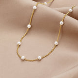 Nura Pearl 18K Arany Nyaklánc