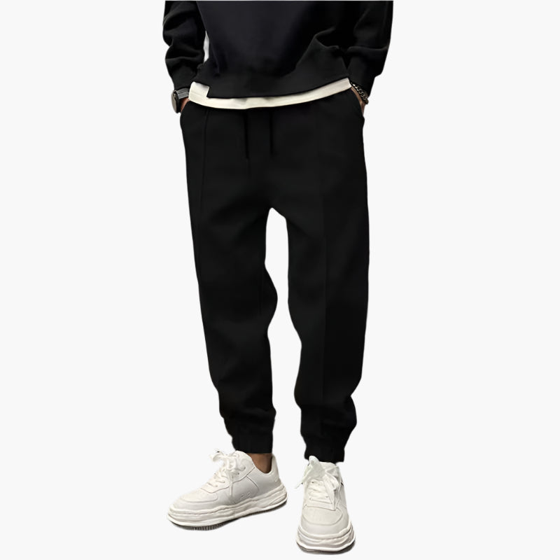 Férfi Sportos Joggingnadrág – fekete