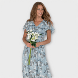 Jasmina | Virágmintás Chiffon Maxi Ruha