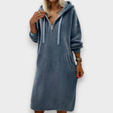 Giada | Kényelmes Kapucnis Ruha Waffle Knit Fleece Anyagból