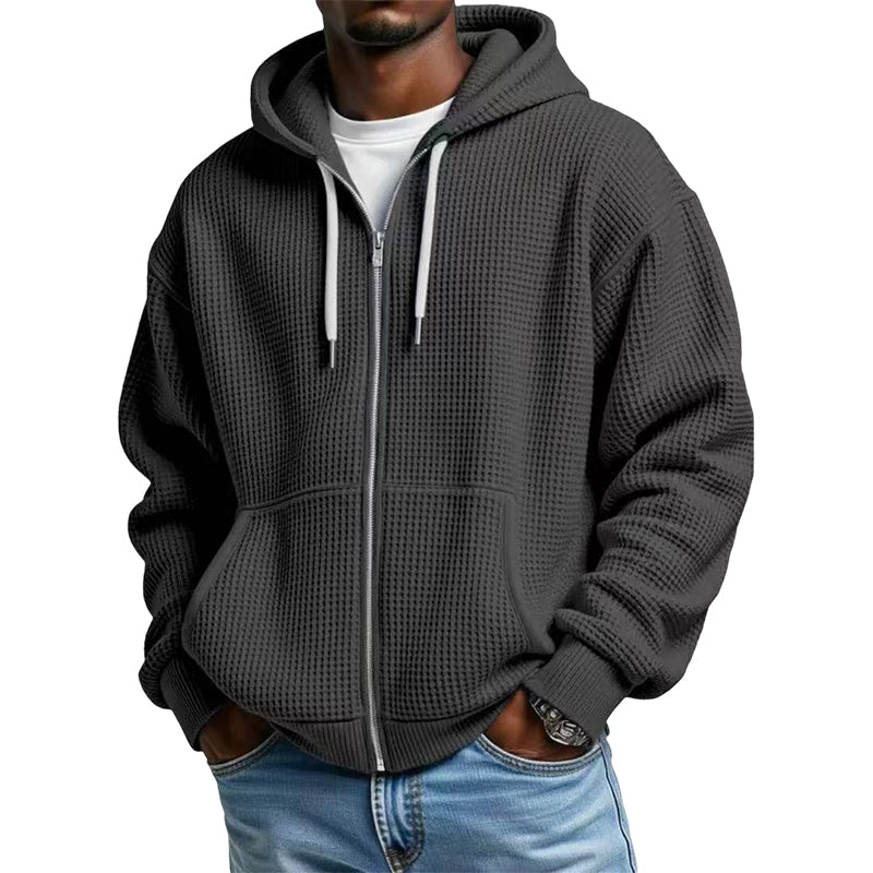 Quentin | Férfi kapucnis pulóver oldalsó cipzárral