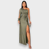 Zarra | Elegáns Egyszárú Maxi Ruha