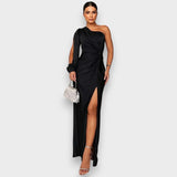 Zarra | Elegáns Egyszárú Maxi Ruha