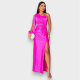 Zarra | Elegáns Egyszárú Maxi Ruha